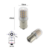 2.5 WATTS - 10-30 volts - CAR LED SIGNAL Light - BA15S/1156 - white - D18*43mm - G18C-39L-BA15S-W - AZLED